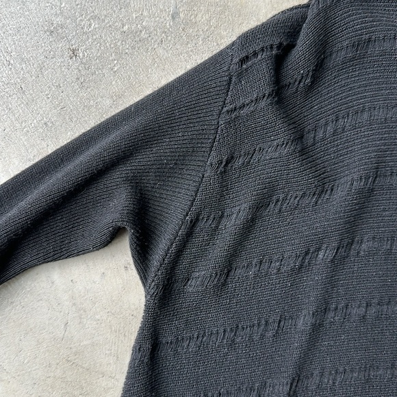 EILEEN FISHER long sleeve black lightweight sweater - Picture 3 of 6